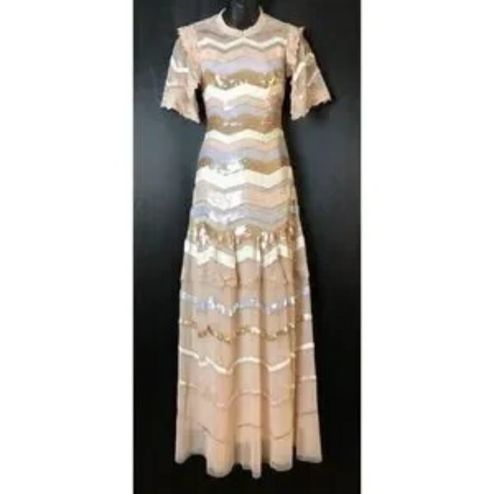 Anthropologie BHLDN x Needle & Thread Alaska Sequin Maxi Dress $729